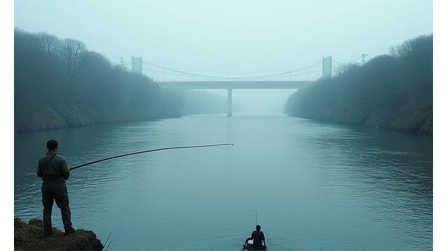 利根川のような広大な河川でバス釣りをしているアングラー