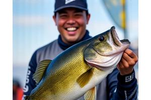 全日本バス釣り選手権優勝者の笑顔